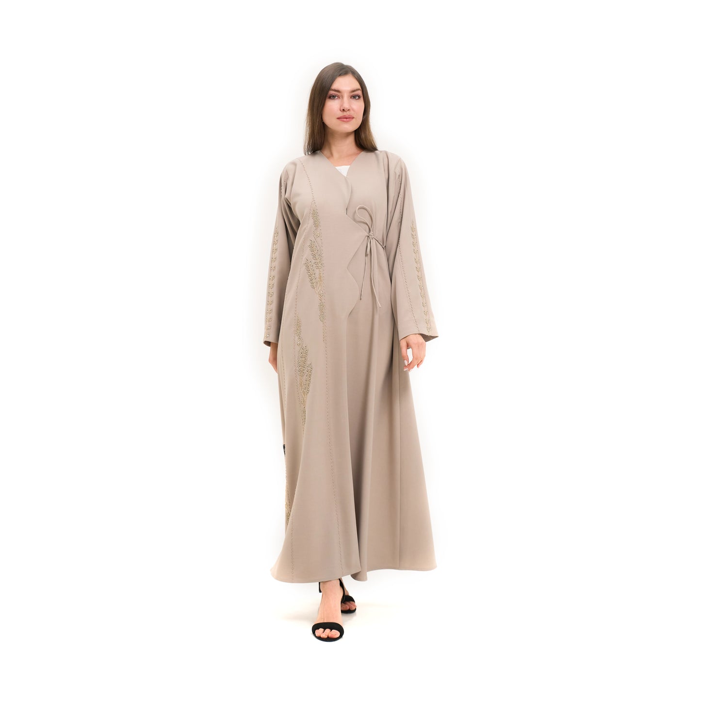 Modest Brown Abaya in Dubai - Lamis Abaya