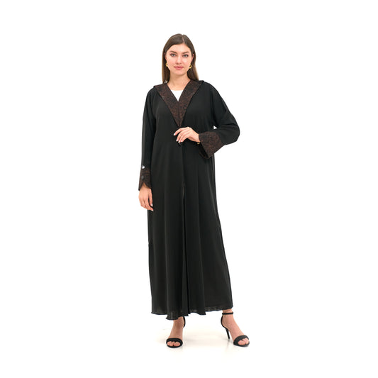 Modest Black Abaya in Dubai - Lamis Abaya